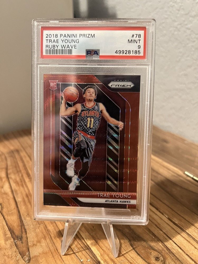 その他 PSA 10 Trae Young Prizm RC Ruby Wave 2018-19 Prizm #78 Trae Young Ruby Wave Prizm Rookie Card PSA