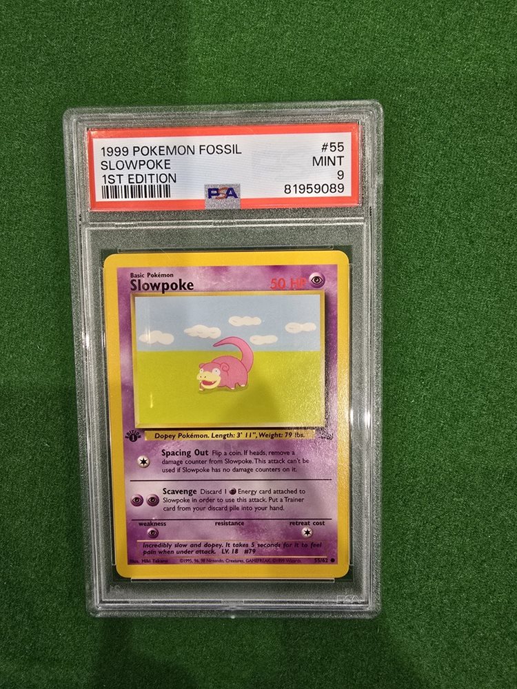 Auction Prices Realized Tcg Cards 1999 POKEMON FOSSIL Slowpoke