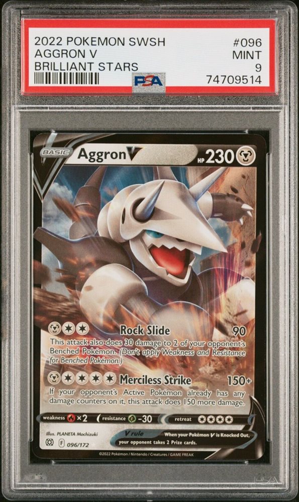 aggron v pokemon card & Vmax 097/172 Brilliant Stars your opponent takes 2 Prize cards eBay Auction Item 126007271418 Tcg