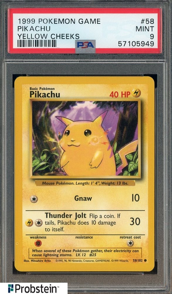 Auction Prices Realized Tcg Cards 1999 POKEMON GAME Pikachu