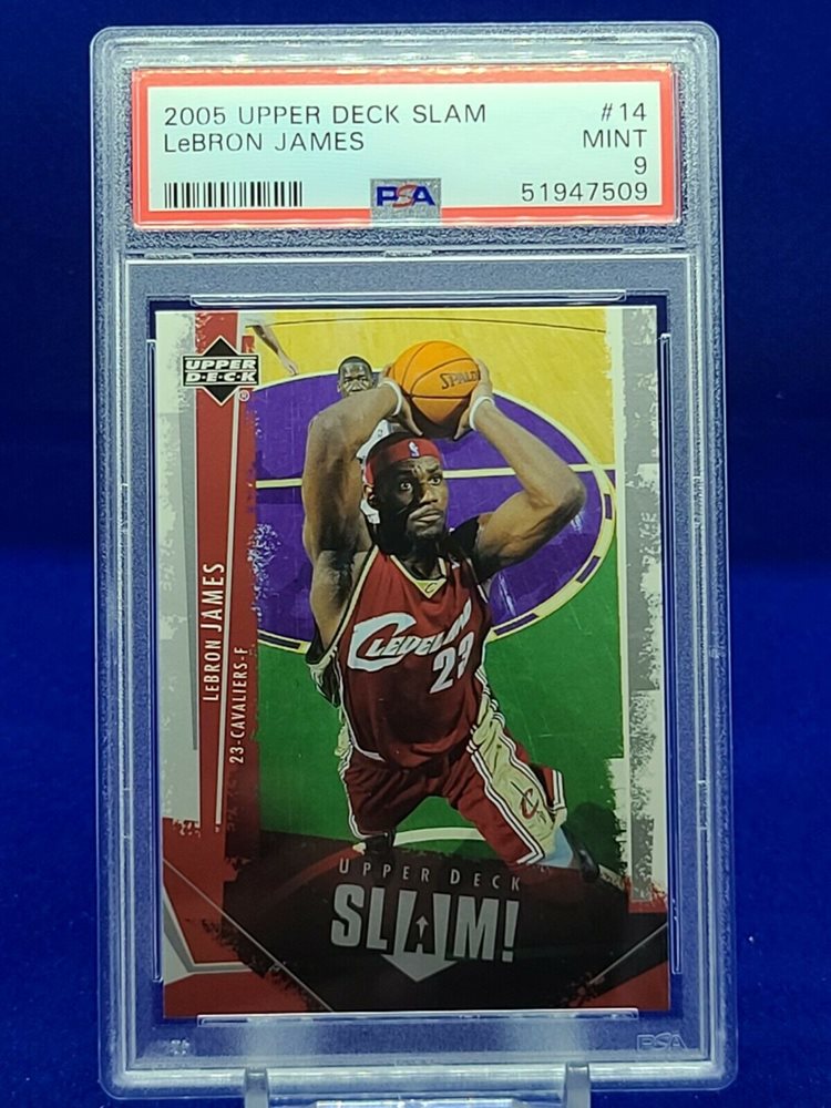 slam lebron james card