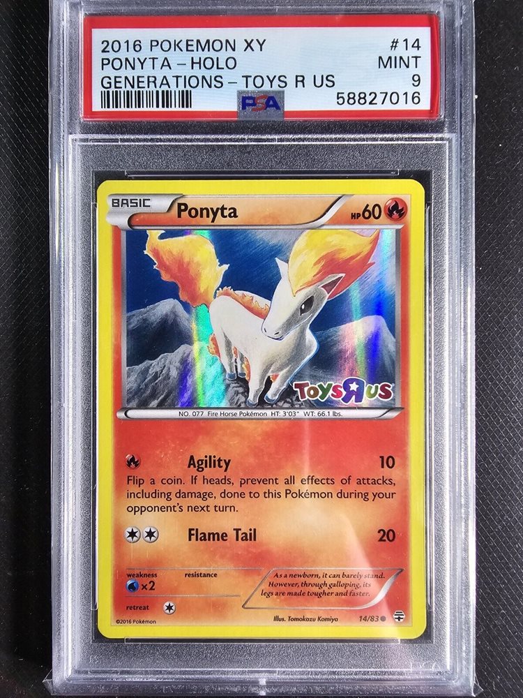 pokemon card ponyta Jumbo Pokemon Card Frame – Card Grids main image 1