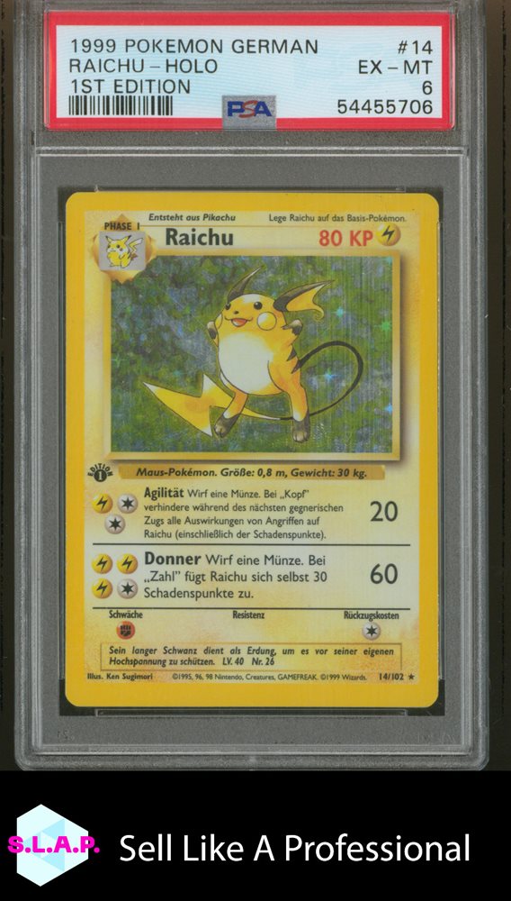 1999年 Pokemon Game Raichu-Holo 1st Ed. 1999 Pokemon Fossil #14 Raichu Holo 1st Edition CGC 9 | eBay