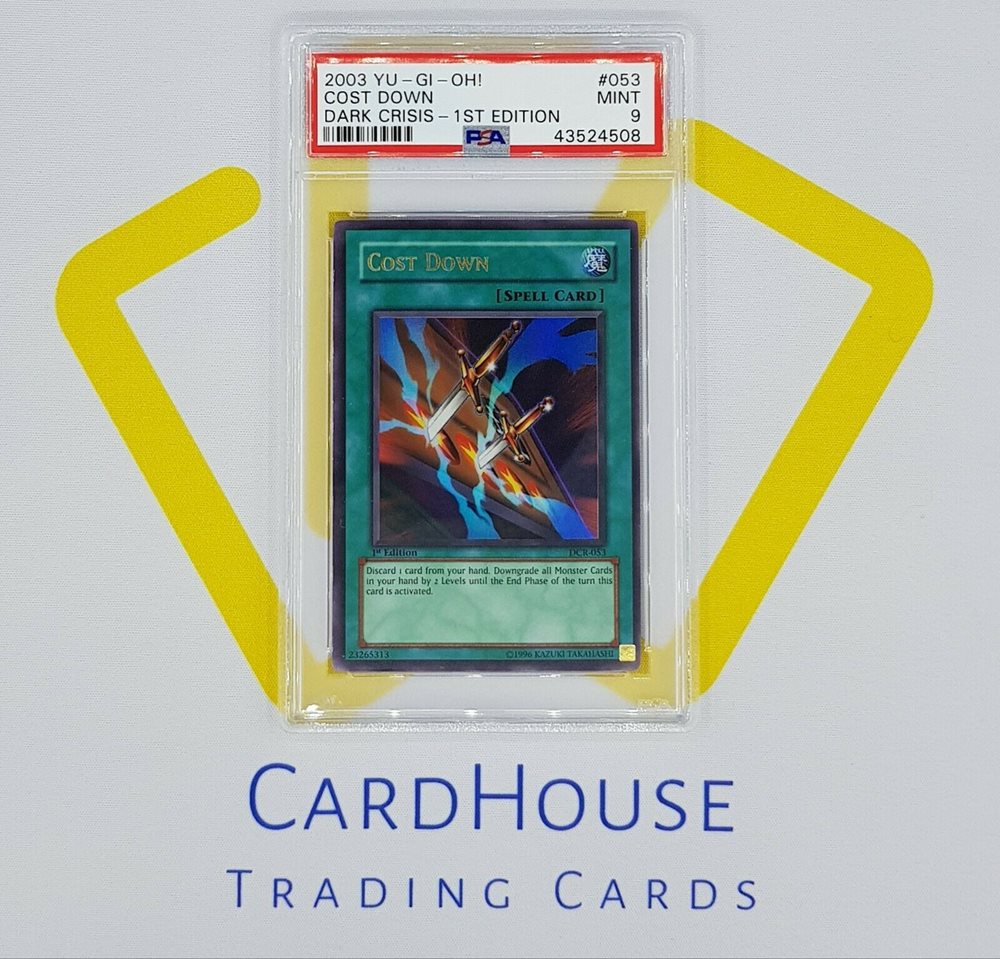 【PSA10】「コストダウン」シークレット 304-053 COST DOWN Auction Prices Realized Tcg Cards 2003 YU-GI-OH! DCR-DARK CRISIS