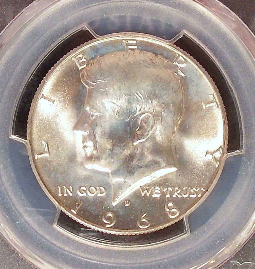 1968-D PCGS MS67 Kennedy Silver Half Dollar Registry High Grade