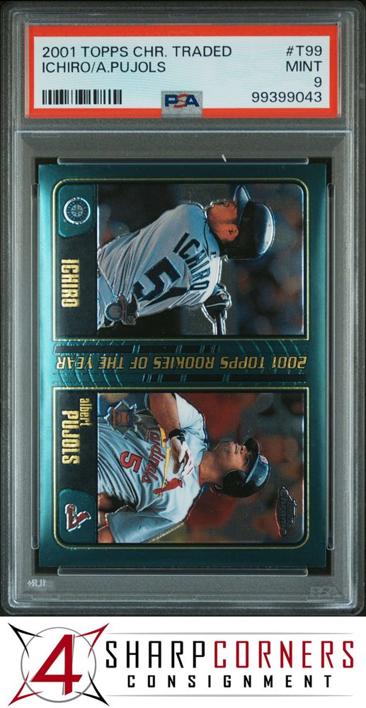 2001 Topps Traded Albert Pujols & Ichiro Suzuki Rookie Card