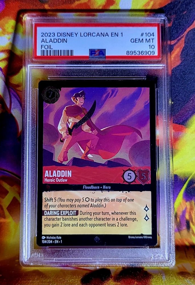 PSA10DISNEY LORCANA アラジン エンチャント482 PSA10DISNEY LORCANA アラジン エンチャント482 - メルカリ