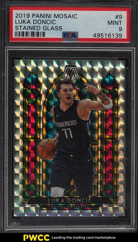ジャコモ ラスパドーリ Panini Chronicles クラックドアイス Mosaic Luka Doncic Stained Glass PSA10