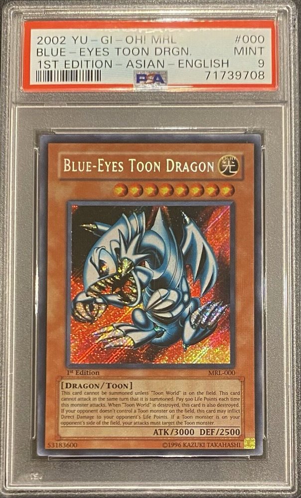 PSA10 BLUE-EYES TOON DRAGON シークレット アジア版 BLUE-EYES TOON DRAGON /ブルーアイズ・トゥーン・ドラゴン