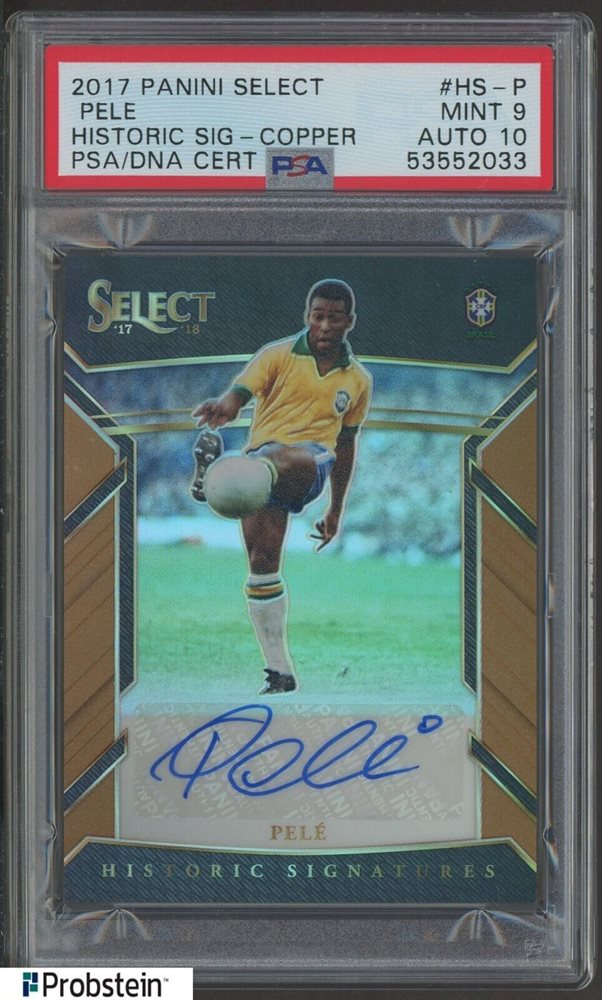 Carte Collector Pelé Panini Nobility 2017 - Rouge /199 - Brésil #3 - Etat Near Mint