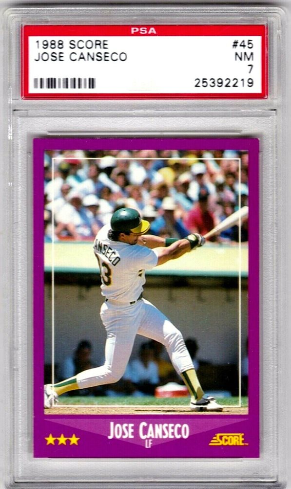 Auction Prices Realized Baseball Cards 1988 Score Jose Canseco