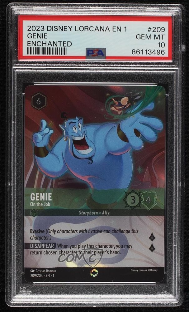 ロルカナ Lorcana エンチャンテッド enchanted ジニー PSA ロルカナ ジーニ エンチャンテッド ロルカナ Lorcana エンチャン