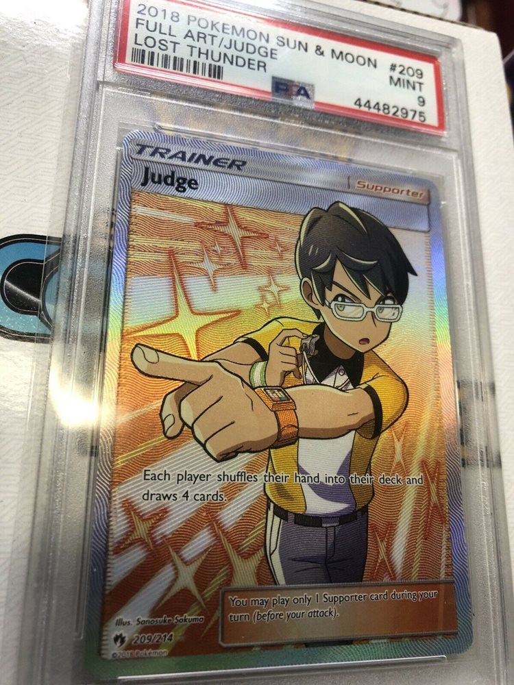 Auction Prices Realized Tcg Cards 18 Pokemon Sun Moon Lost Thunder Full Art Judge