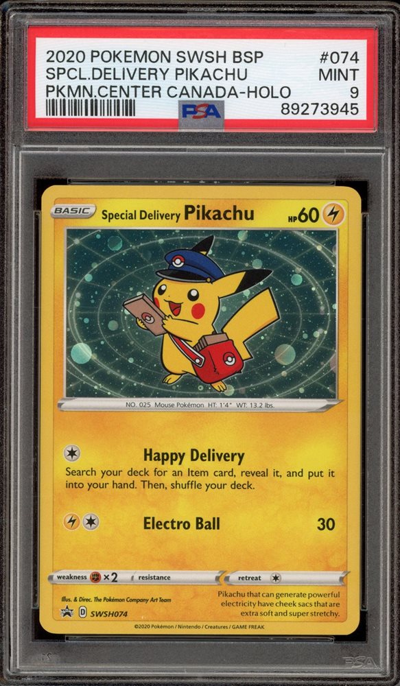 ポケモンカード Special Delivery ピカチュウ #074 PSA8 Special Delivery Pikachu #SWSH074 Prices | Pokemon Promo