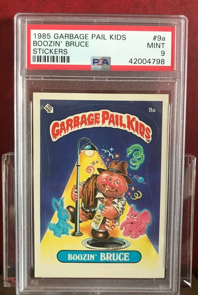 1985 Topps Garbage Pail Kids Original Series 1 #9a Boozin' Bruce front