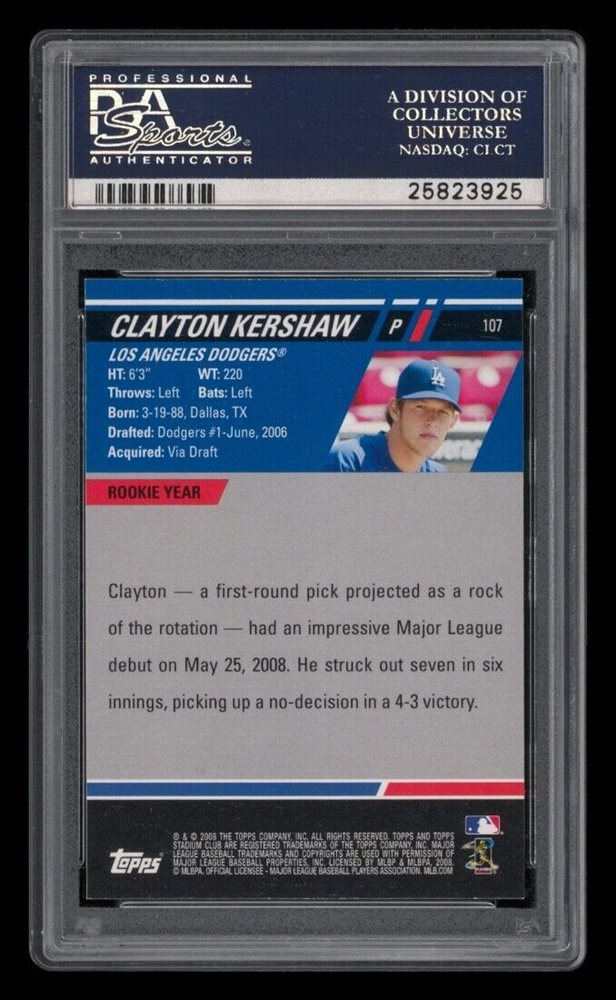 Auction Prices Realized Baseball Cards 2008 Stadium Club Clayton 