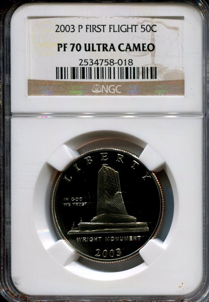 2003-P PCGS PR69DCAM First Flight Dollar New PCGS Label