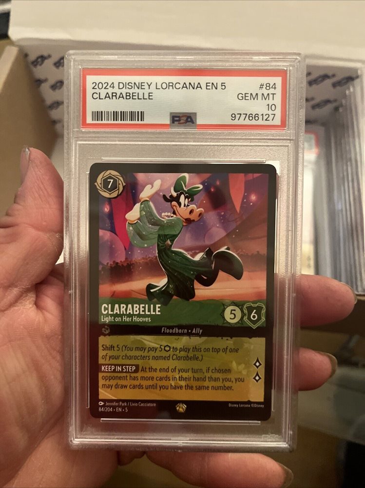 clarabelle lorcana card Lorcana - Shimmering Skies - Clarabelle - Light on Her Hooves (Enchanted) main image 0