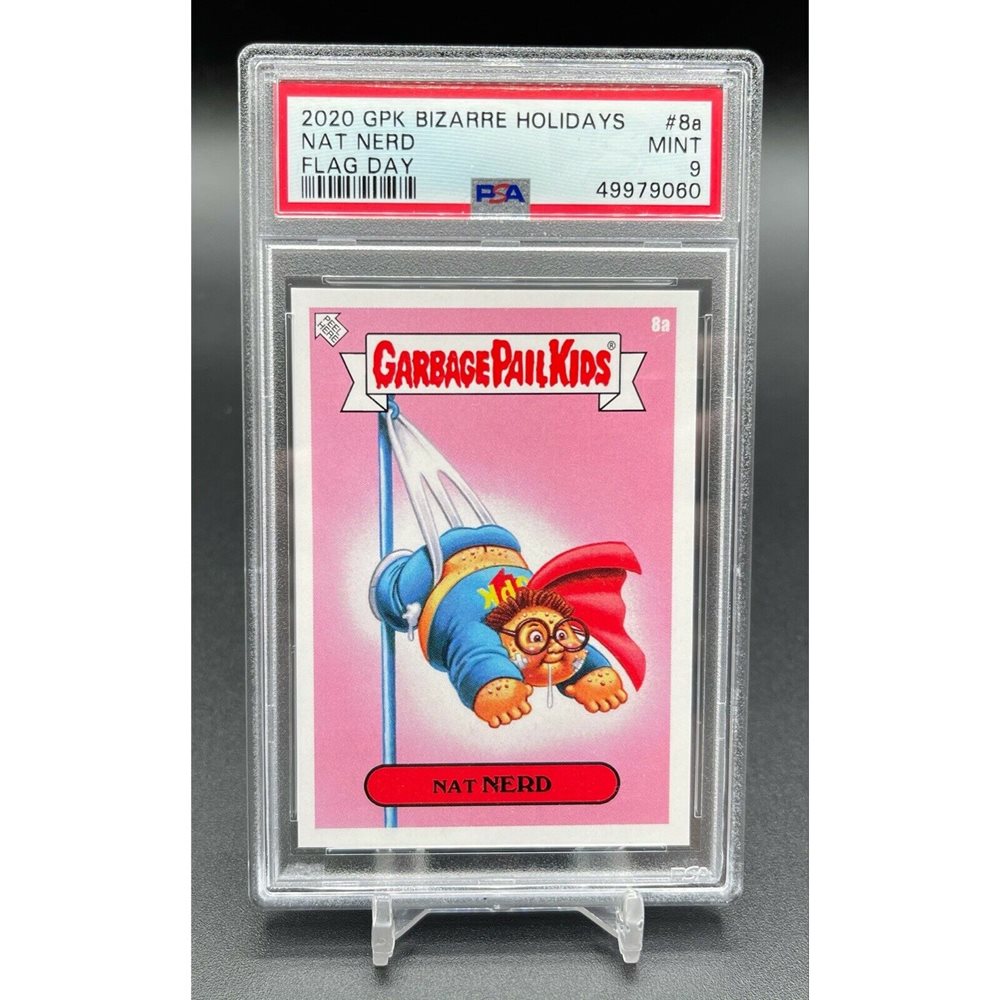 2020 Topps 2020 Garbage Pail Kids Bizarre Holidays Flag Day #8a Nat Nerd front
