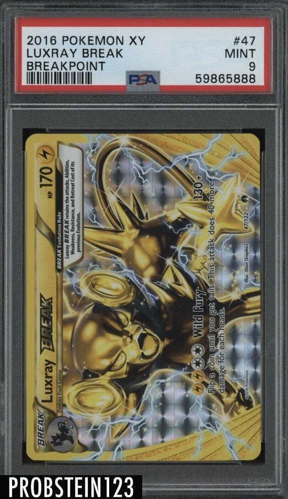 Holo Pokemon Card Pokemon Luxray-BREAK Holo Card - XY Breakpoint