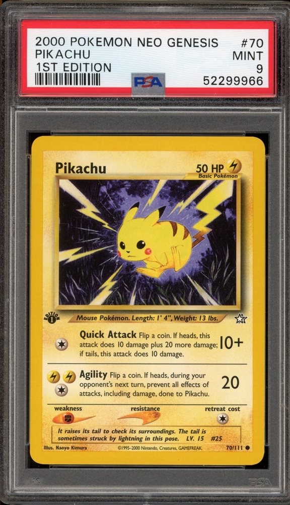 Auction Prices Realized Tcg Cards 2000 POKEMON NEO GENESIS 1ST