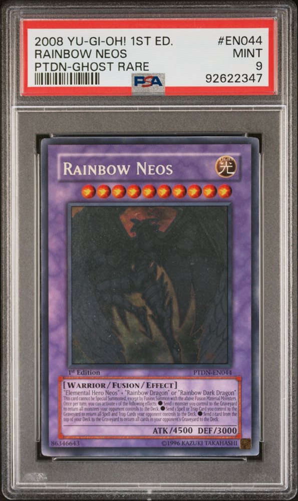 Yugioh Rainbow Neos PTDN-EN044 Ghost Rare PSA 9 海外 即決