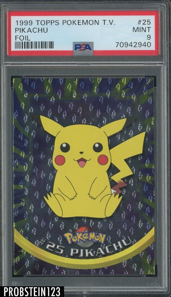 Auction Prices Realized Non-Sport Cards 1999 TOPPS POKEMON TV Pikachu