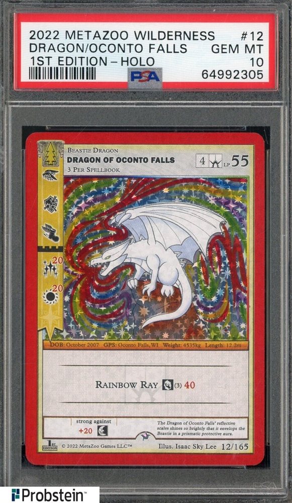 Auction Prices Realized Tcg Cards 2022 METAZOO WILDERNESS Dragon