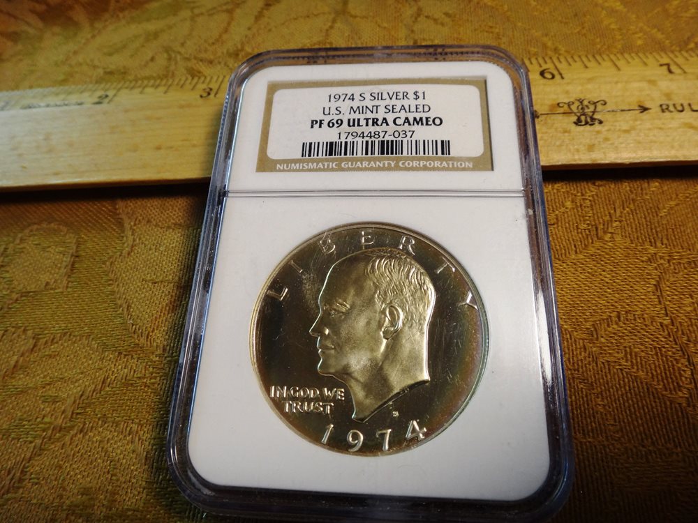 1974-S Eisenhower Dollar Ike Gem Proof Cameo