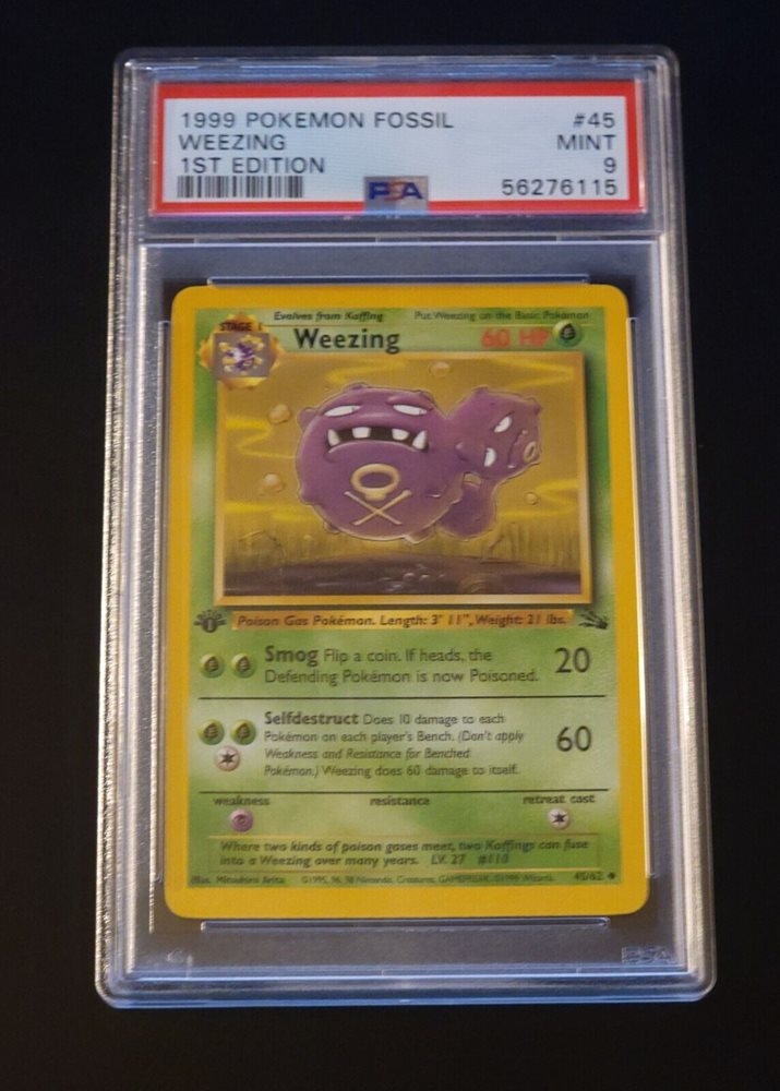 Auction Prices Realized Tcg Cards 1999 POKEMON FOSSIL Weezing