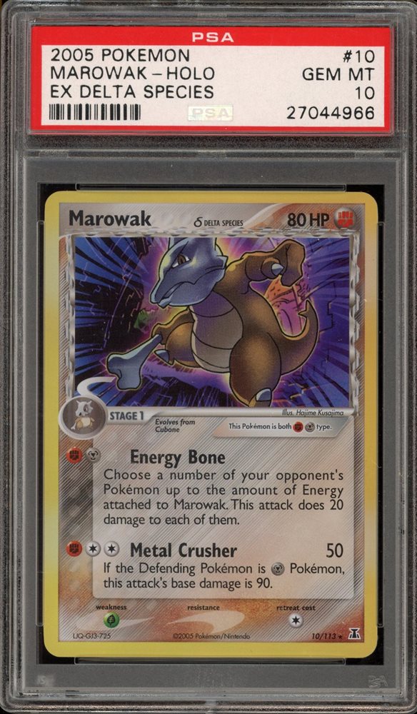 世界114枚 PSA10 ガラガラ デルタ marowak 128 114 Copies Of The World PSA10 Rattle Delta Marowak 128 | eBay