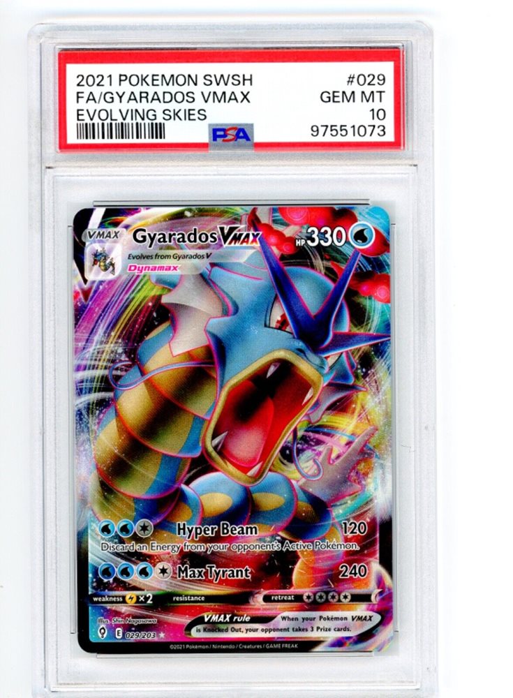 世界308枚 PSA10 ギャラドスVMAX gyarados 2021 60 2021 Pokemon Sword & Shield Gyarados Vmax 029/203 Evolving