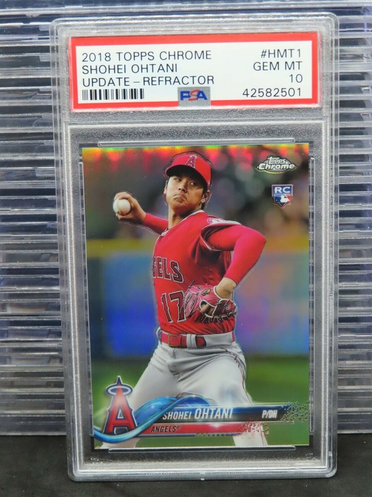 スポーツ選手 2018 Shohei Ohtani Topps Chrome PSA WBC 2018 Topps Chrome Shohei Ohtani rookie card RC #150 PSA 10
