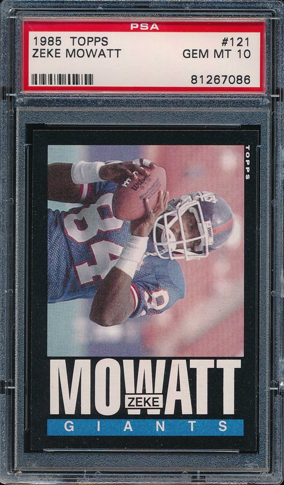 Auction Prices Realized Football Cards 1985 Topps Zeke Mowatt
