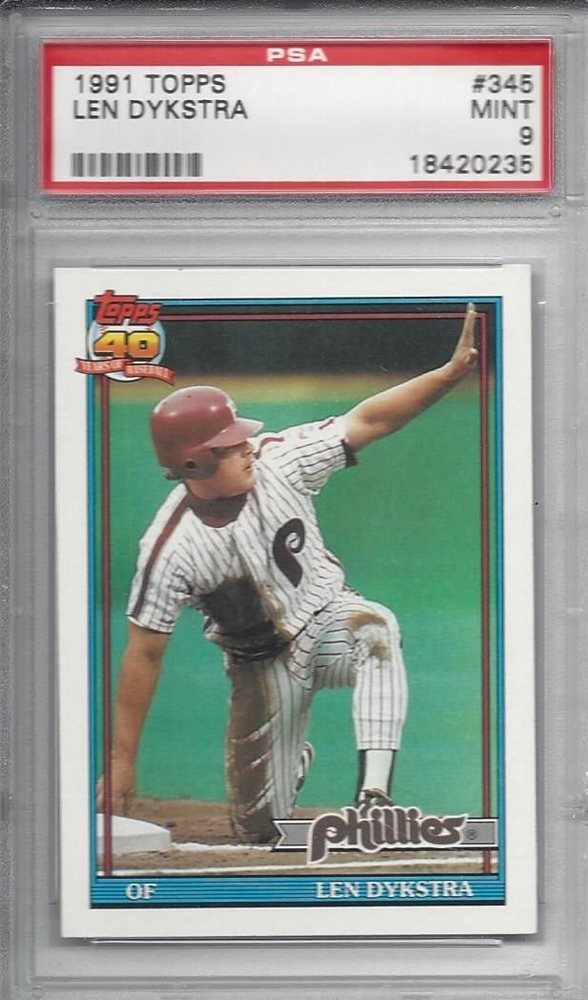 Auction Prices Realized Baseball Cards 1991 Topps Len Dykstra