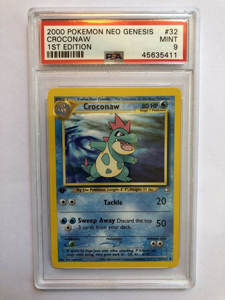 Ebay Auction Item Tcg Cards 00 Pokemon Neo Genesis 1st Edition