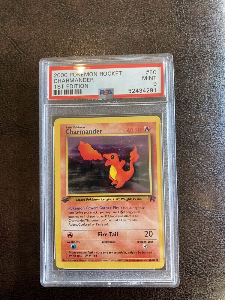 Auction Prices Realized Tcg Cards 2000 Pokemon Rocket Charmander 1st
