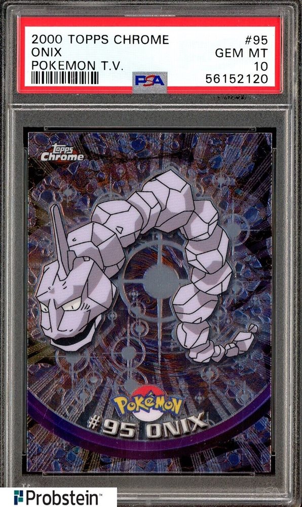 Auction Prices Realized Tcg Cards 2000 TOPPS CHROME POKEMON T.V. Onix