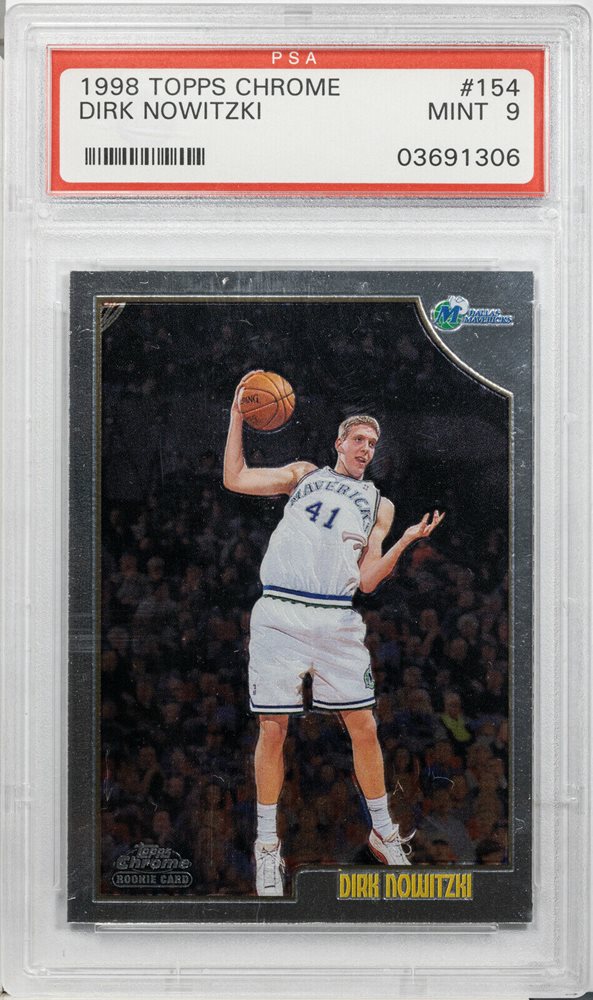 NBAカード Dirk Nowitzki Topps Chrome RC PSA 1998 Topps Chrome Basketball #154 Dirk Nowitzki PSA 9 | eBay