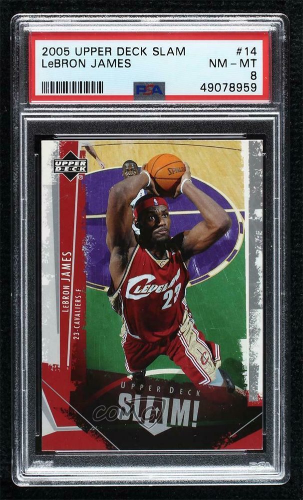 slam lebron james card