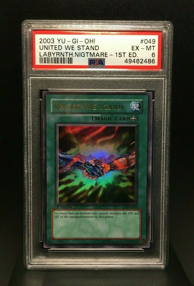 Auction Prices Realized Tcg Cards 2003 YU-GI-OH! LON-LABYRINTH OF NIGHTMARE United  We Stand