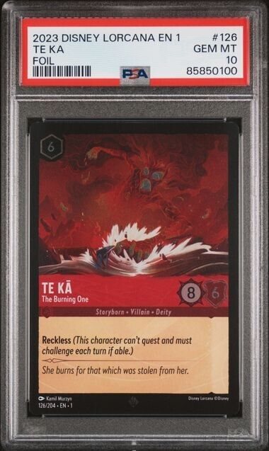 te ka lorcana card 2023 Disney Lorcana TCG TE K "Heartless" LEGENDARY Non Foil 192/204