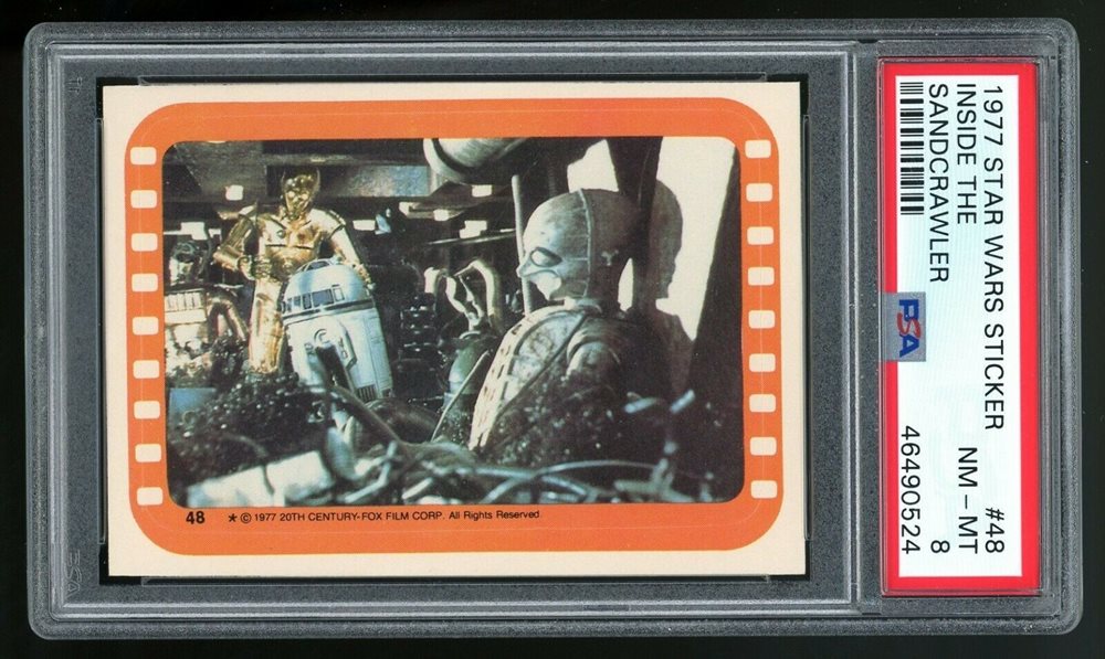 Auction Prices Realized Non-Sport Cards 1977 Star Wars Stickers Inside ...