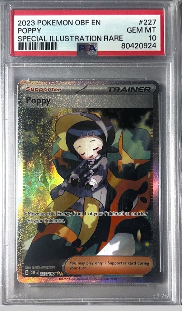 full art poppy pokemon card Pokémon TCG:Poppy SAR 138/108 sv3 Ruler of the Black Flame main image 1