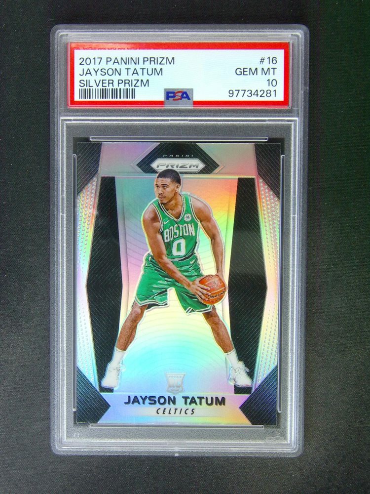 ジェイソン・テイタム 2017 シルバープリズム ルーキーカード PSA9 ジェイソン・テイタム 2017 シルバープリズム ルーキーカード