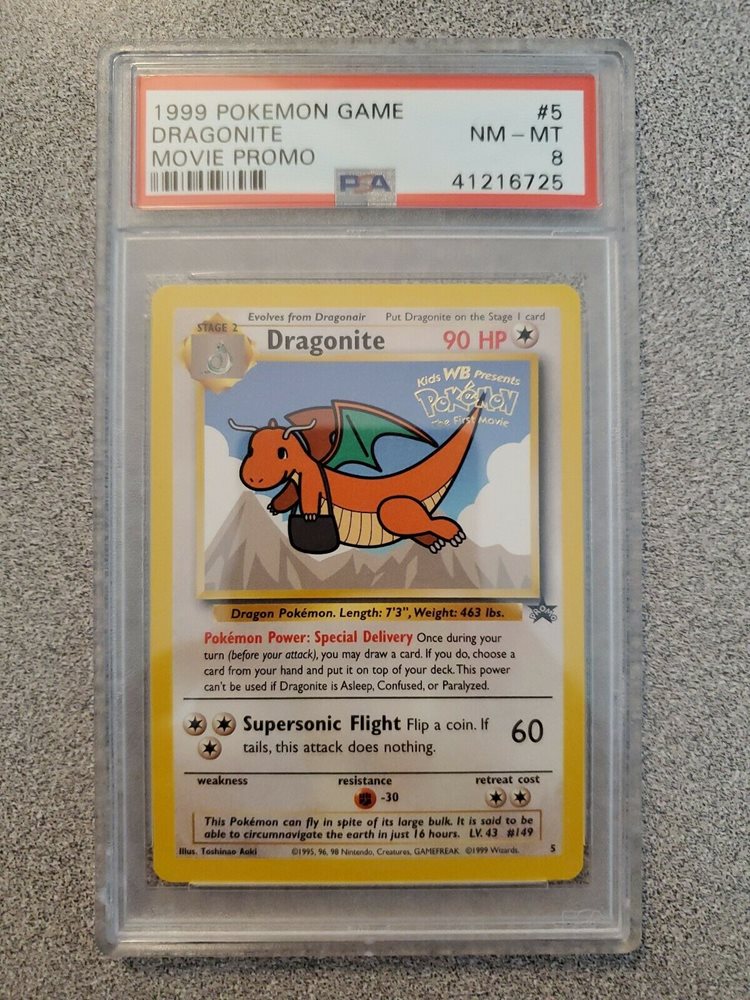 Auction Prices Realized Tcg Cards 1999 Pokemon Game Movie Dragonite