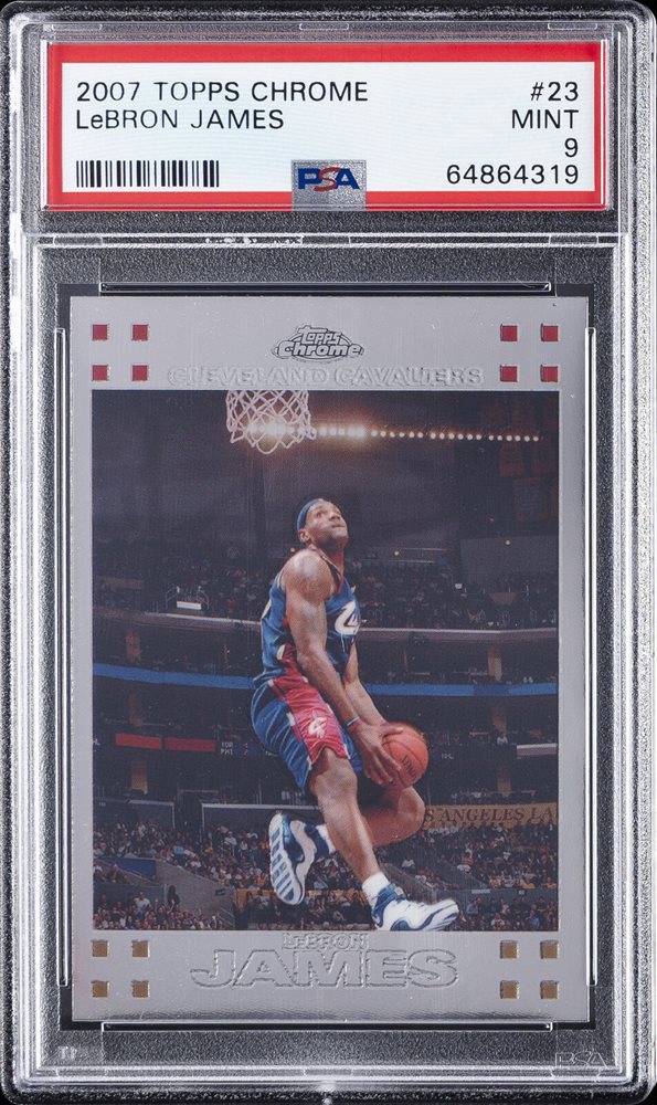 NBA カード Lebron James Topps Chrome PSA9 2023 Topps Chrome LeBron James Autograph Gold Refractor 3/25