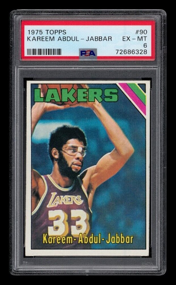 その他 NBA 1975 Kareem Abdul Jabbar PSA7 eBay Auction Item 326291231570 Basketball Cards 1975 Topps
