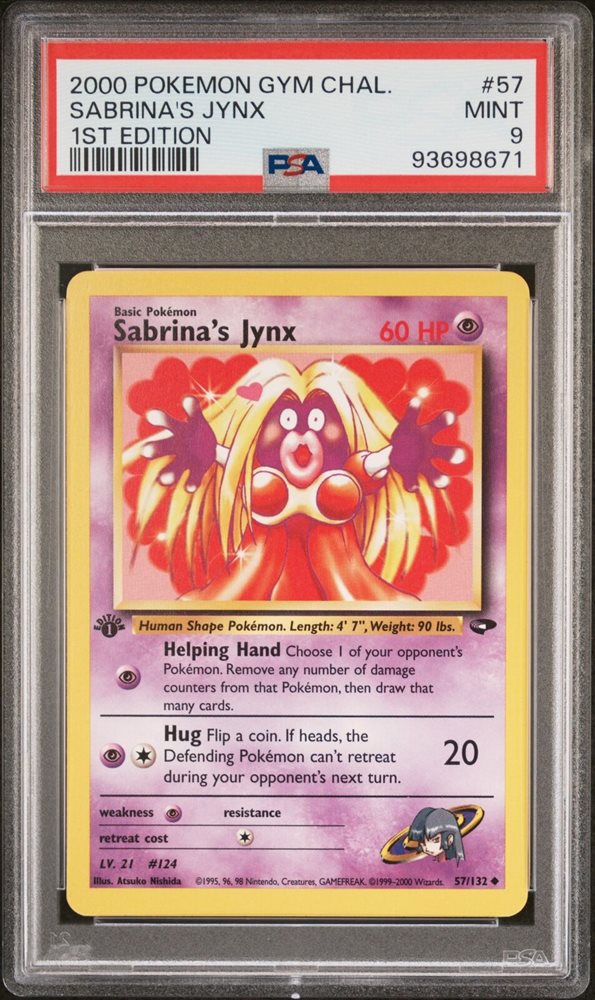 1999 jynx pokemon card value 1999 Pokemon Jynx 1st Edition #31 PSA 10