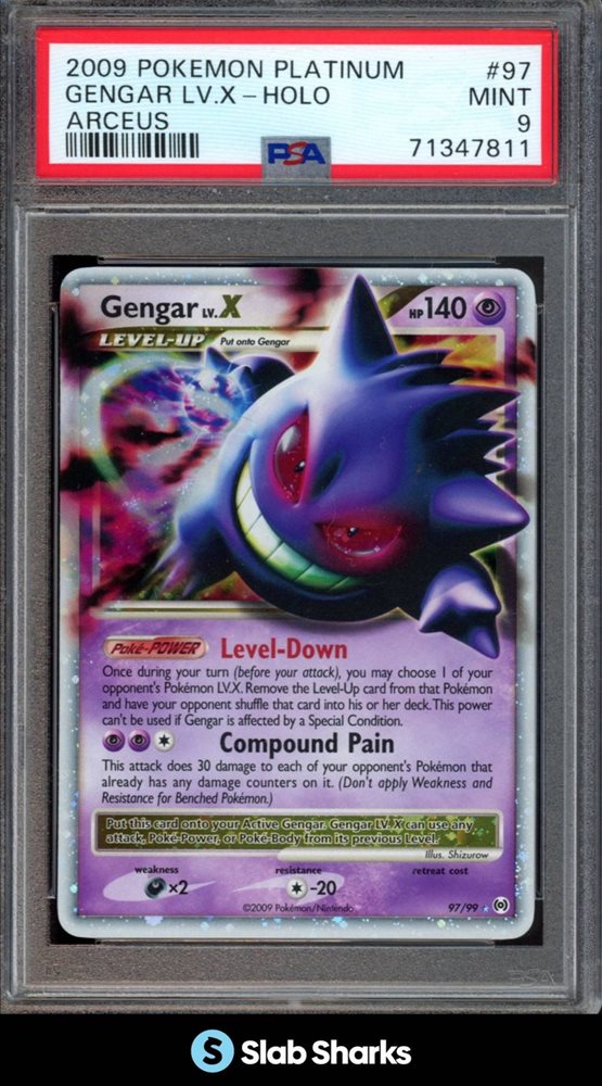 ゲンガー LV.X Genger LV.X #043 2009 psa10 Gengar LV.X #43 Prices | Pokemon Japanese Advent of Arceus